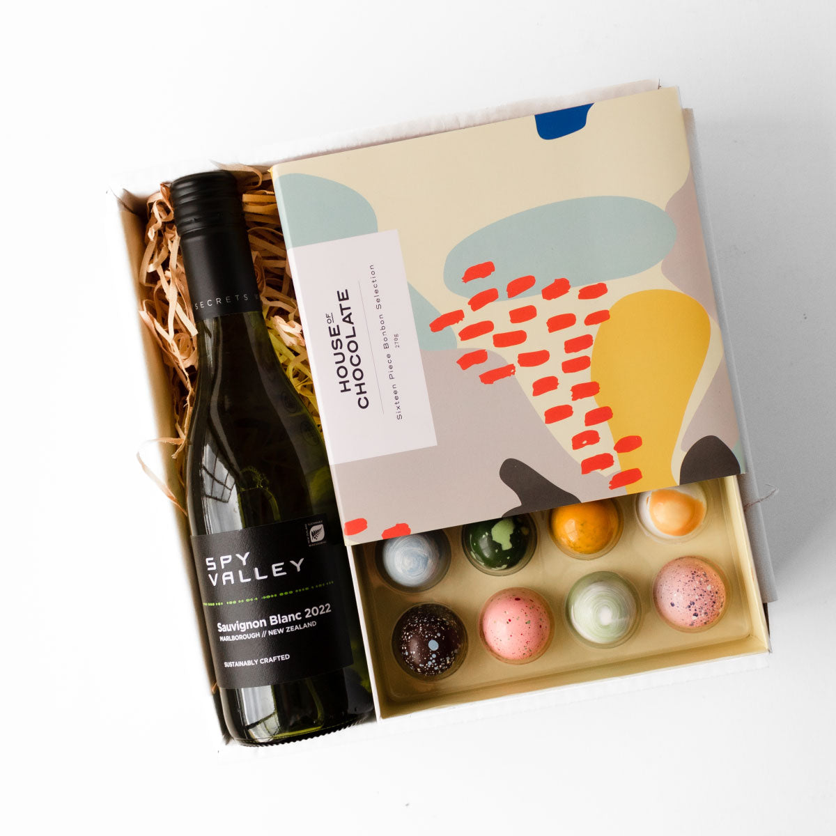Gourmet Gifts Artisan Baskets NZ Special Moments Wine & Chocolate Gift Box